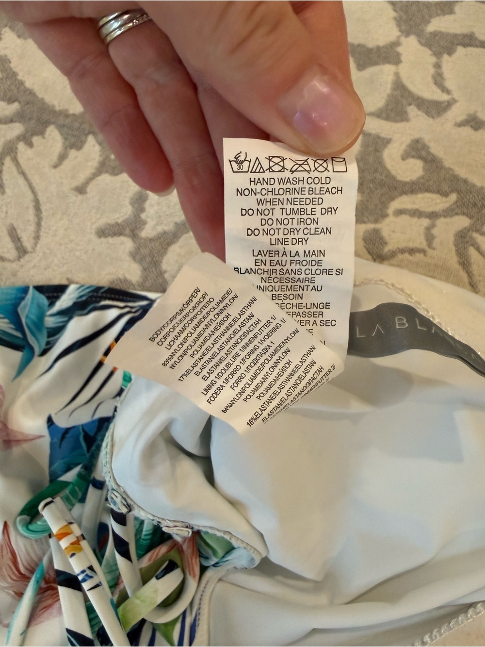 NWT La Blanca Tropical One Piece Bathing Suit Size 6 - Picture 10 of 11